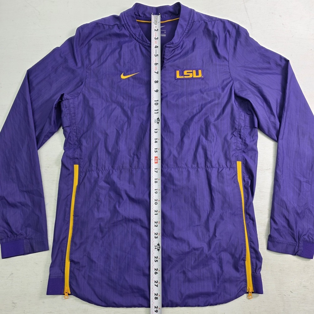 Nike LSU Tigers Sideline Lockdown Men's Slip-Over 1/4 Zip Jacket Windbreake Sz S - Picture 7 of 7